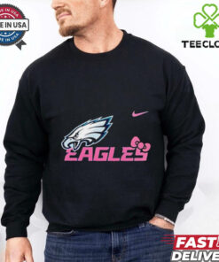 Philadelphia Eagles X Hello Kitty logo shirt