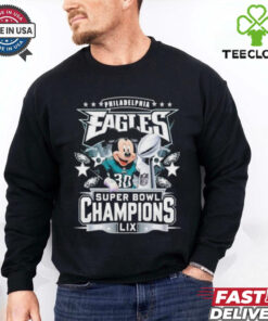 Philadelphia Eagles X Mickey Super Bowl Champions LIX T Shirts