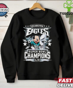 Philadelphia Eagles X Mickey Super Bowl Champions LIX T Shirts