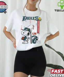 Philadelphia Eagles X Snoopy 2025 NFL Super Bowl LIX Champions Shirt
