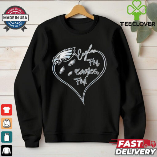 Philadelphia Eagles fly Eagles fly heart shirt