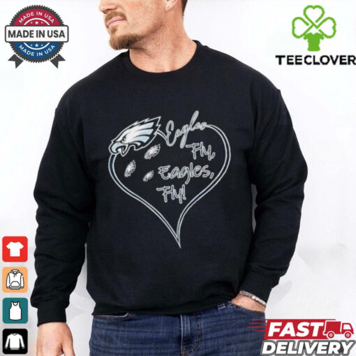 Philadelphia Eagles fly Eagles fly heart shirt