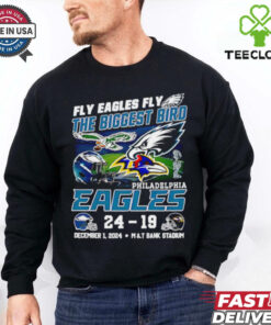Philadelphia Eagles fly Eagles fly the Biggest Bird 24 19 Ravens shirt