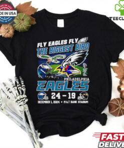 Philadelphia Eagles fly Eagles fly the Biggest Bird 24 19 Ravens shirt