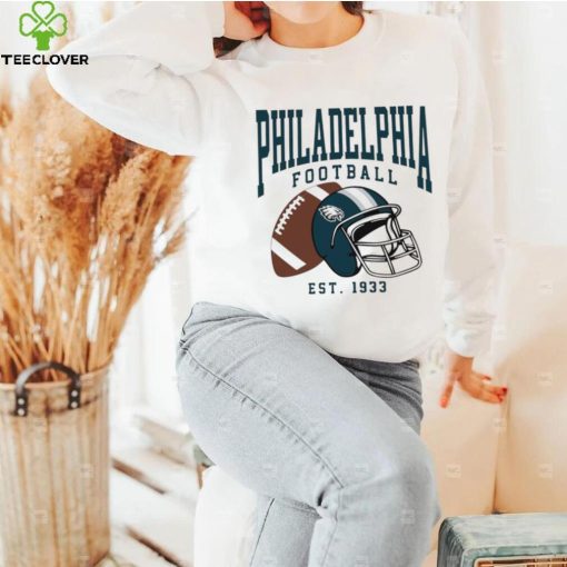 Philadelphia Eagles football est. 1933 NFL helmet logo hoodie, sweater, longsleeve, shirt v-neck, t-shirt