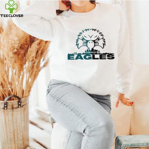 Philadelphia Eagles football skyline Eagles head logo hoodie, sweater, longsleeve, shirt v-neck, t-shirt