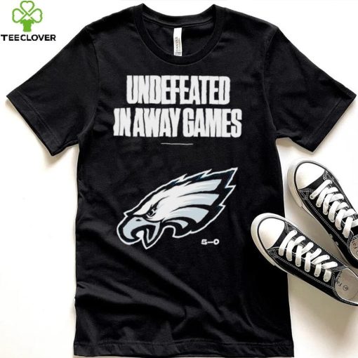 Philadelphia Eagles football undefeated in away games 5 0 logo hoodie, sweater, longsleeve, shirt v-neck, t-shirt