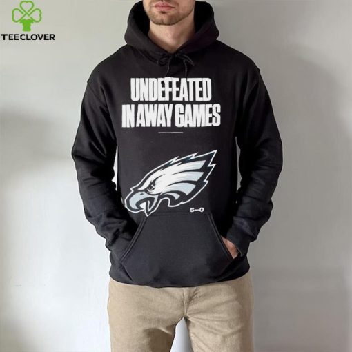 Philadelphia Eagles football undefeated in away games 5 0 logo hoodie, sweater, longsleeve, shirt v-neck, t-shirt