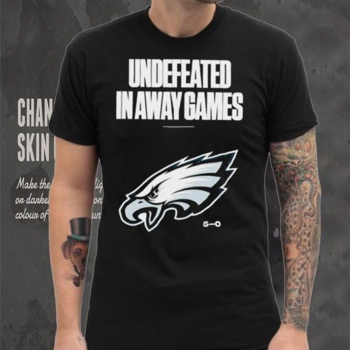 Philadelphia Eagles football undefeated in away games 5 0 logo hoodie, sweater, longsleeve, shirt v-neck, t-shirt