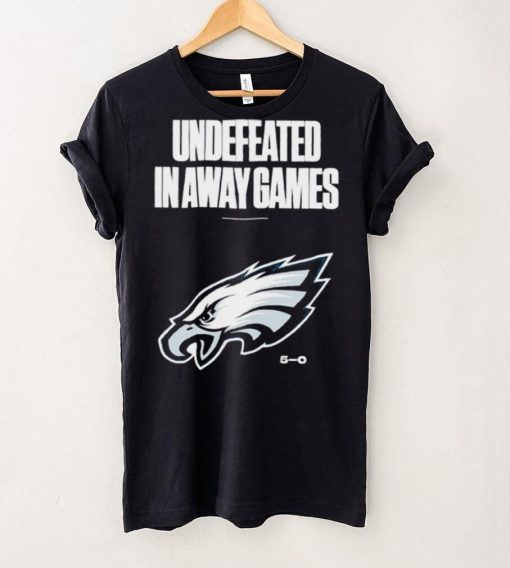 Philadelphia Eagles football undefeated in away games 5 0 logo hoodie, sweater, longsleeve, shirt v-neck, t-shirt