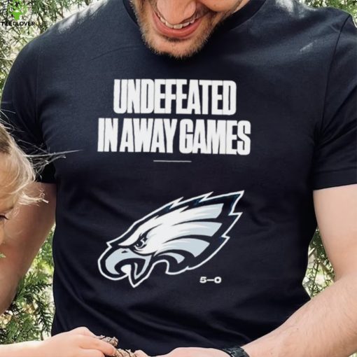 Philadelphia Eagles football undefeated in away games 5 0 logo hoodie, sweater, longsleeve, shirt v-neck, t-shirt