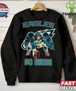 Philadelphia Eagles go birds football mascot shirt