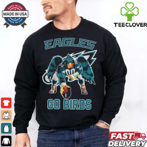 Philadelphia Eagles go birds football mascot shirt