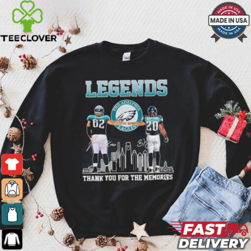 Philadelphia Eagles legends Kelce and Dawkins thank you for the memories signatures hoodie, sweater, longsleeve, shirt v-neck, t-shirt