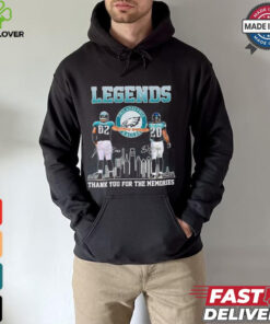 Philadelphia Eagles legends Kelce and Dawkins thank you for the memories signatures hoodie, sweater, longsleeve, shirt v-neck, t-shirt