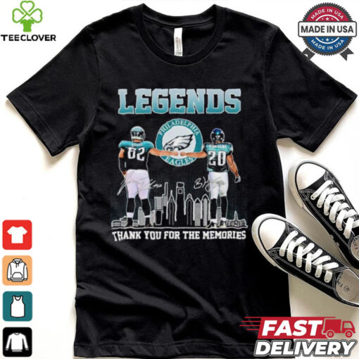 Philadelphia Eagles legends Kelce and Dawkins thank you for the memories signatures hoodie, sweater, longsleeve, shirt v-neck, t-shirt