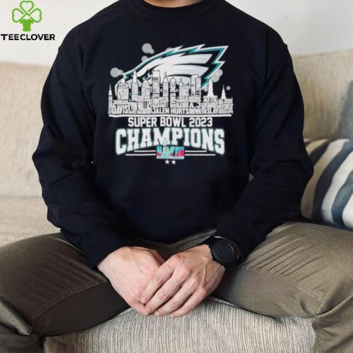 Philadelphia Eagles super bowl 2023 champions LVII Jalen hurts Jordan Davis hoodie, sweater, longsleeve, shirt v-neck, t-shirt