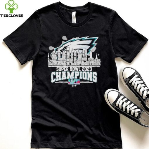 Philadelphia Eagles super bowl 2023 champions LVII Jalen hurts Jordan Davis hoodie, sweater, longsleeve, shirt v-neck, t-shirt