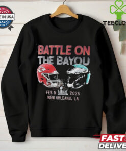 Philadelphia Eagles vs Kansas City Chiefs Battle on the Bayou Feb 9 2025 shirt