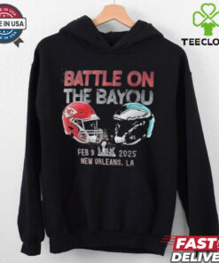 Philadelphia Eagles vs Kansas City Chiefs Battle on the Bayou Feb 9 2025 shirt