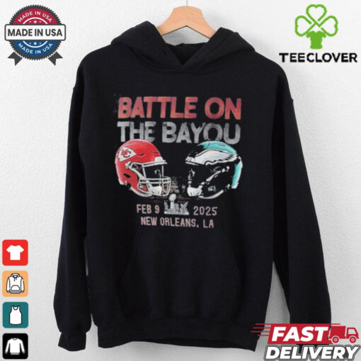 Philadelphia Eagles vs Kansas City Chiefs Battle on the Bayou Feb 9 2025 shirt