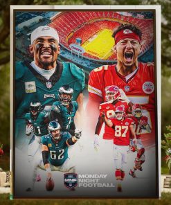 Philadelphia Eagles vs Kansas City Chiefs The Super Bowl LVII Revenge Game Matchups on Monday Night Football Home Decor Poster Canvas