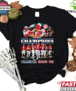 Philadelphia Eagles x Alabama Crimson Tide LIX Super Bowl Champions Limited shirt