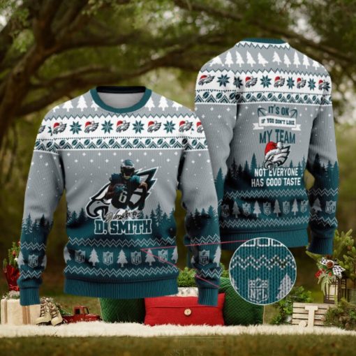 Philadelphia Eagles – DeVonta Smith #6 Super Bowl LVII 2023 Not Everyone Has Good Taste Ugly Christmas Sweater