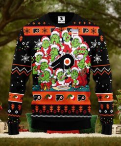 Philadelphia Flyers 12 Grinch Xmas Day Christmas Ugly Sweater
