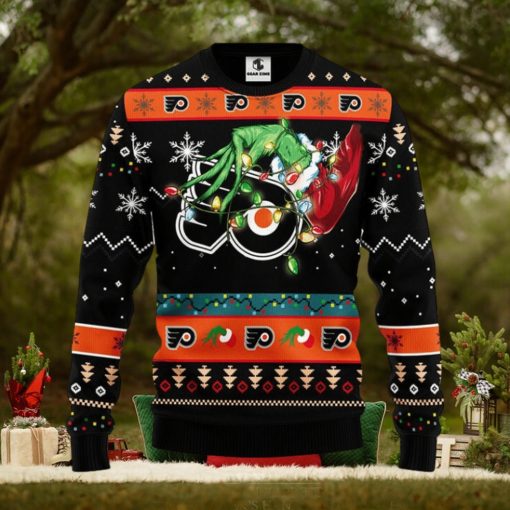 Philadelphia Flyers Grinch Christmas Ugly Sweater