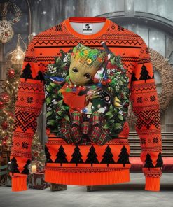 Philadelphia Flyers Groot Hug Xmas Ugly Christmas Sweater Best Christmas Gift Ideas