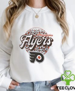 Philadelphia Flyers Leopard Print Long Sleeve T Shirt