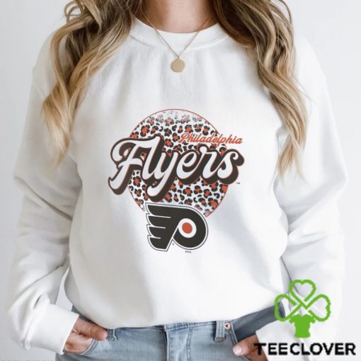 Philadelphia Flyers Leopard Print Long Sleeve T Shirt