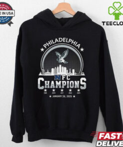 Philadelphia Football 2024 2025 NFC Champions National Football Champion Skyline Logo Shirt