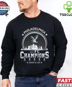 Philadelphia Football 2024 2025 NFC Champions National Football Champion Skyline Logo Shirt