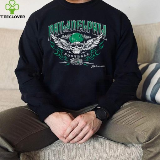 Philadelphia Football Skull Helmet T hoodie, sweater, longsleeve, shirt v-neck, t-shirt