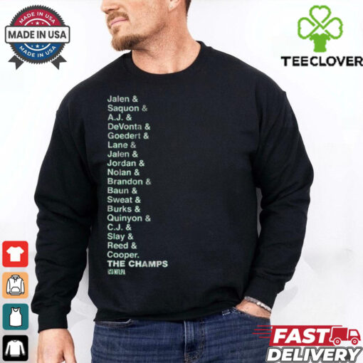 Philadelphia Football The Champs List Shirt
