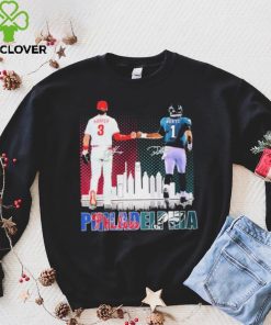 Philadelphia Jalen Hurts And Bryce Harper Philly’s Skyline Signatures Shirt 4 Philadelphia Jalen Hurts And Bryce Harper Philly’s Skyline Signatures Shirt