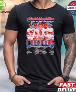 Philadelphia Phillies 2024 NL East Division Champions 12X Signatures shirt