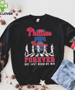 Philadelphia Phillies Abbey road forever not just when we win signatures shirt