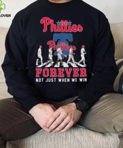 Philadelphia Phillies Abbey road forever not just when we win signatures shirt