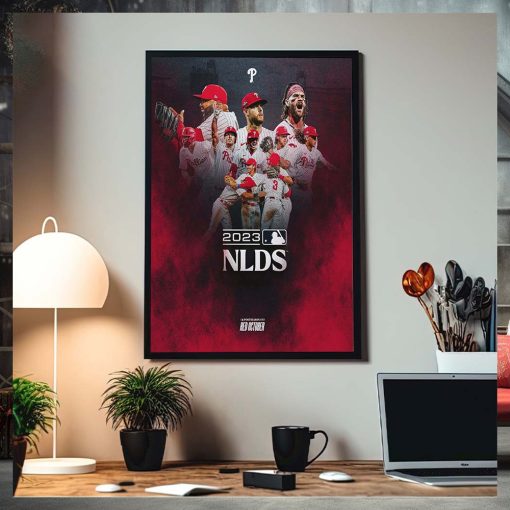 Philadelphia Phillies Advance To 2023 MLB NLDS Red October Home Decor Poster Canvas