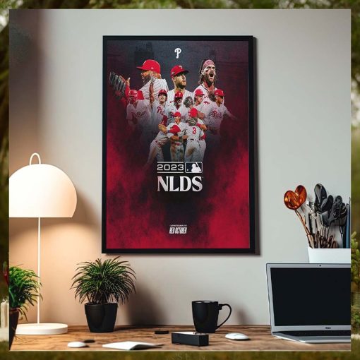 Philadelphia Phillies Advance To 2023 MLB NLDS Red October Home Decor Poster Canvas