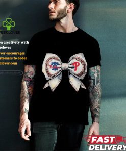 Philadelphia Phillies Bow In Love Baseball Girl 2024 Shirt 1 Philadelphia Phillies Bow In Love Baseball Girl 2024 Shirt