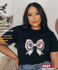 Philadelphia Phillies Bow In Love Baseball Girl 2024 Shirt 2 Philadelphia Phillies Bow In Love Baseball Girl 2024 Shirt