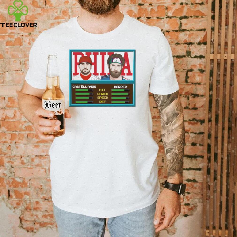 Philadelphia Phillies Bryce Harper Nick Castellanos Video Game Style Shirt Philadelphia Phillies Bryce Harper Nick Castellanos Video Game Style Shirt