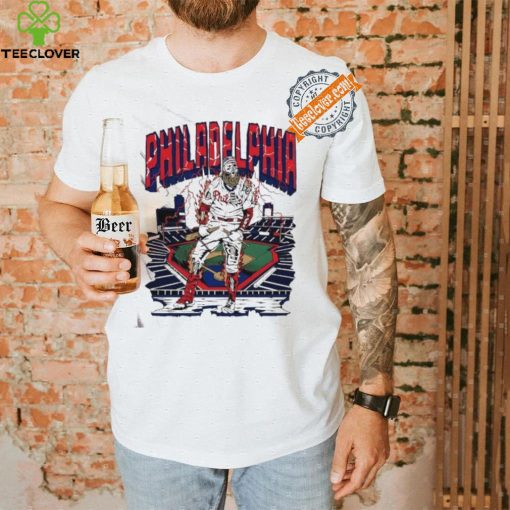 Philadelphia Phillies Bryce Harper scream skeleton shirt