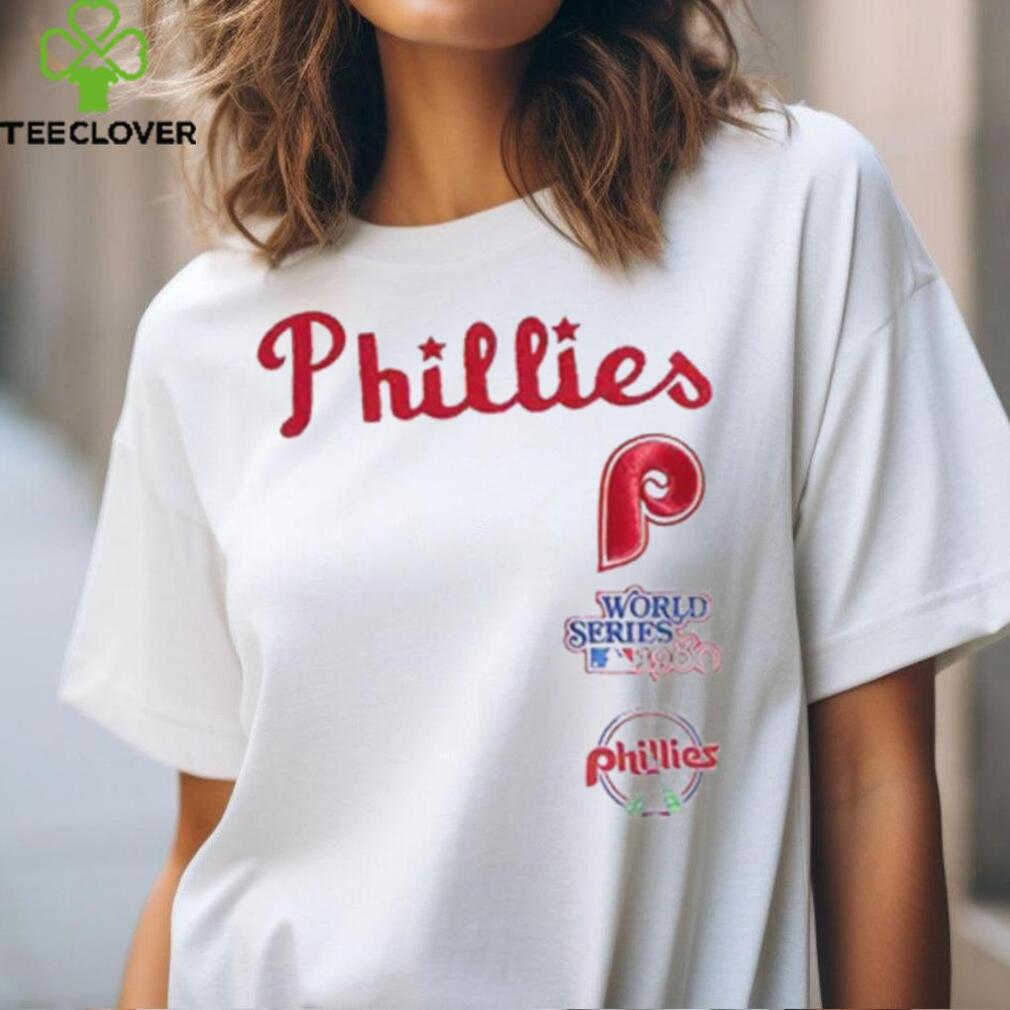 Philadelphia Phillies Cream Retro Boxy T Shirt