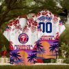 Philadelphia Phillies Custom Name And Number Major League Baseball 3D Print Hawaiian Shirt