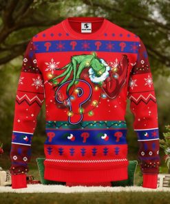 Philadelphia Phillies Grinch Christmas Ugly Sweater